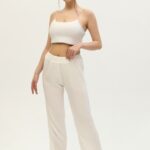 Peşli - Kadın - Beyaz Plaj, Sauna, Havuz, Spa, Günlük Pantolon